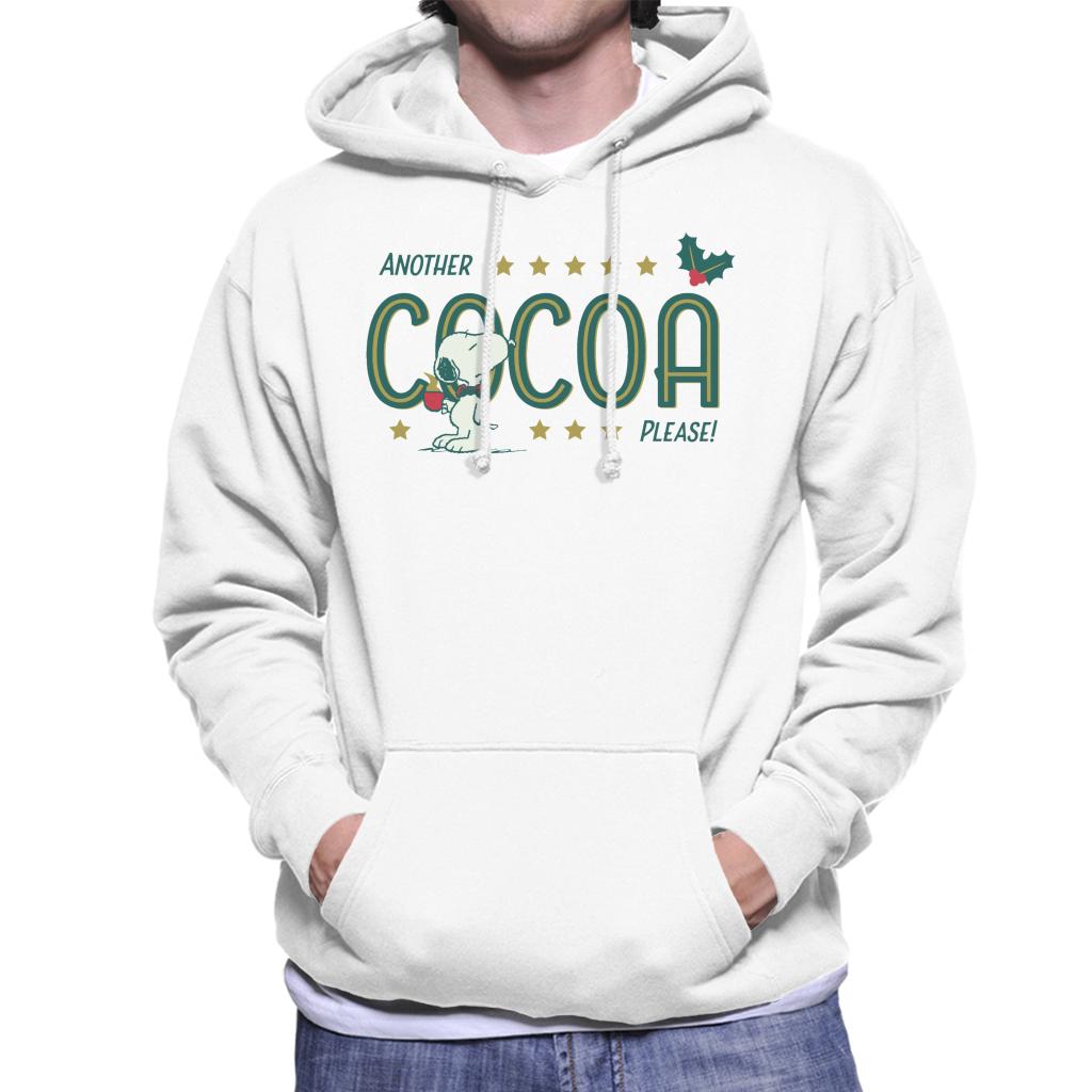 Peanuts Christmas Snoopy Another Cocoa Please Men's Hooded Sweatshirt-ALL + EVERY