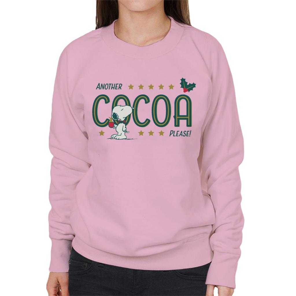 Peanuts Christmas Snoopy Another Cocoa Please Women's Sweatshirt-ALL + EVERY