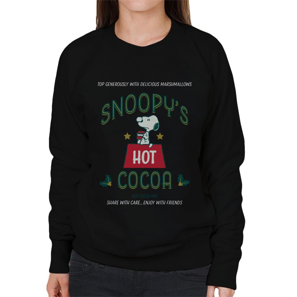 Peanuts Christmas Snoopy's Hot Cocoa Women's Sweatshirt-ALL + EVERY