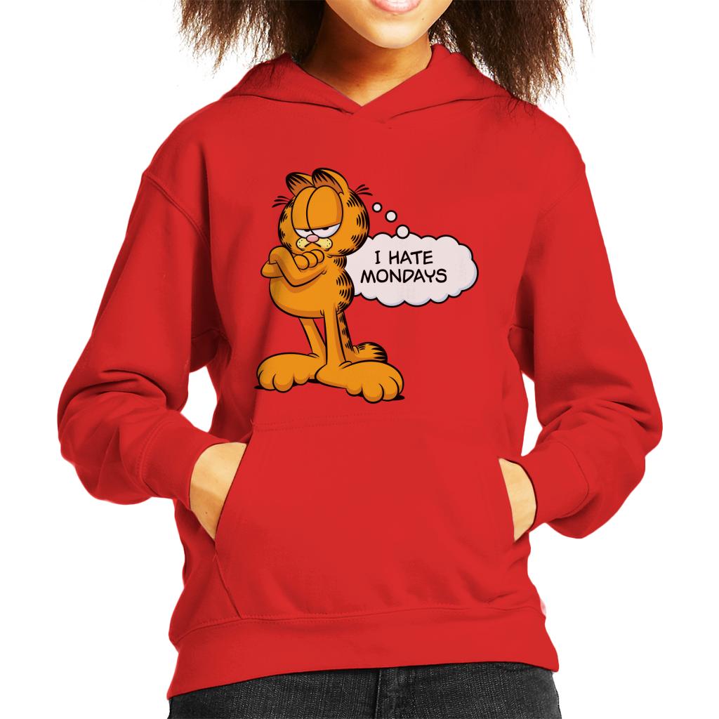 Garfield I Hate Mondays Kid's Hooded Sweatshirt-ALL + EVERY