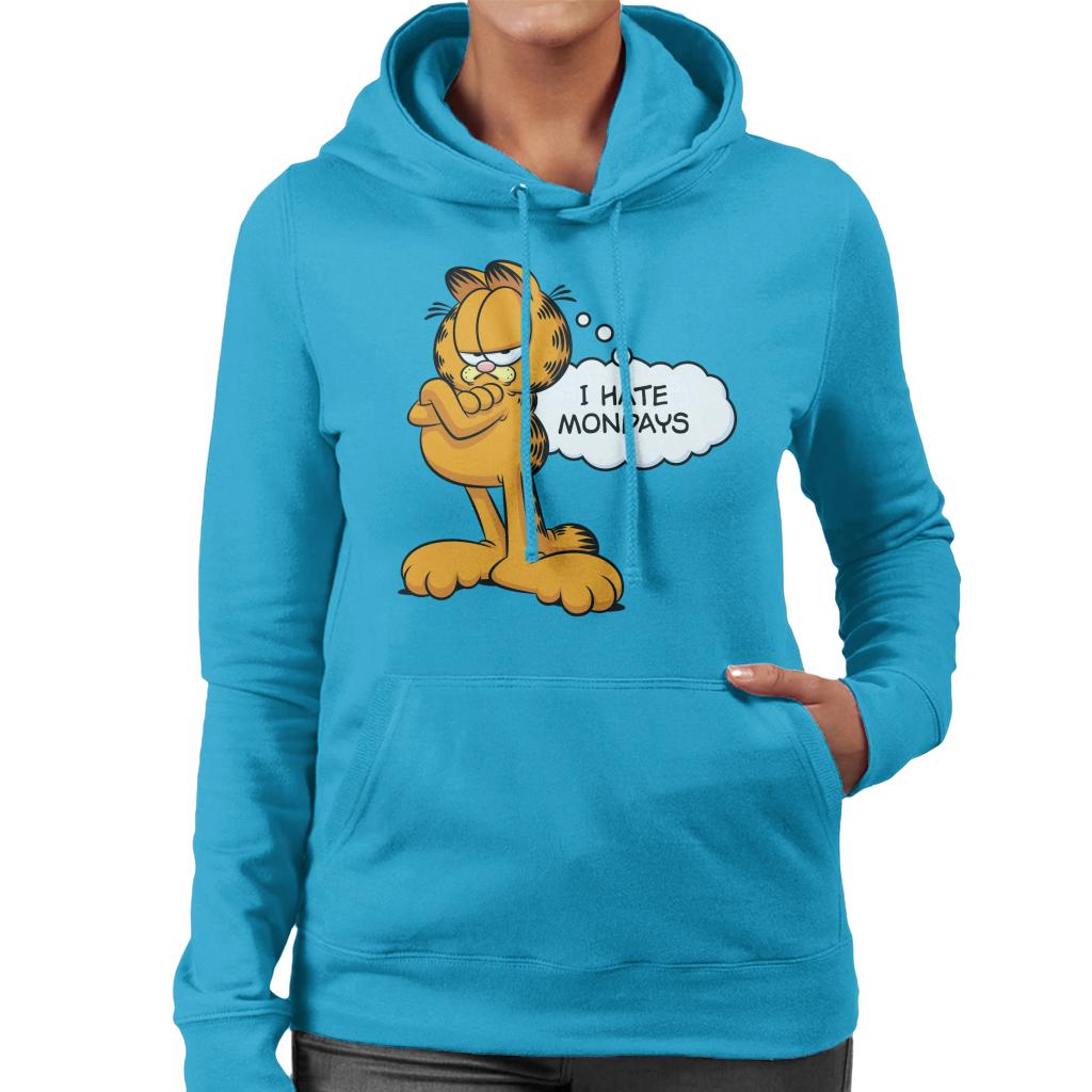 Garfield I Hate Mondays Women's Hooded Sweatshirt-ALL + EVERY