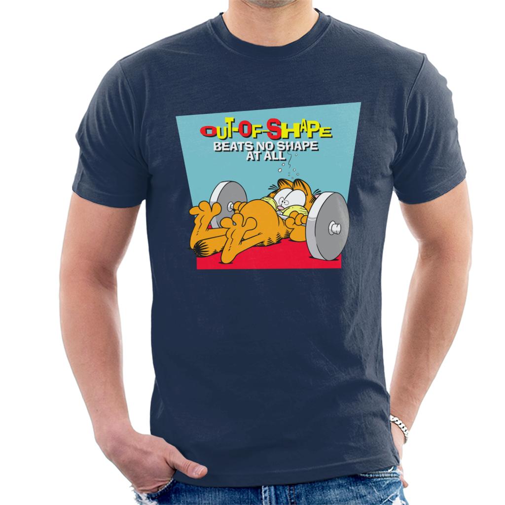 Garfield Out Of Shape Men's T-Shirt-ALL + EVERY