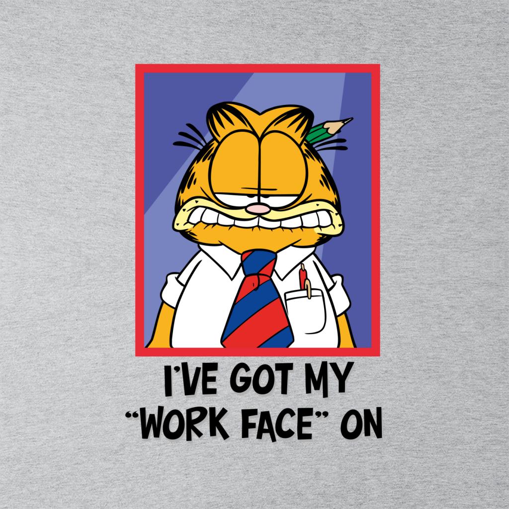 Garfield Got My Work Face On Men's Hooded Sweatshirt-ALL + EVERY