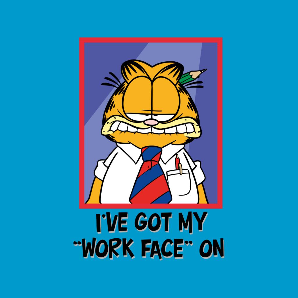 Garfield Got My Work Face On Men's Hooded Sweatshirt-ALL + EVERY