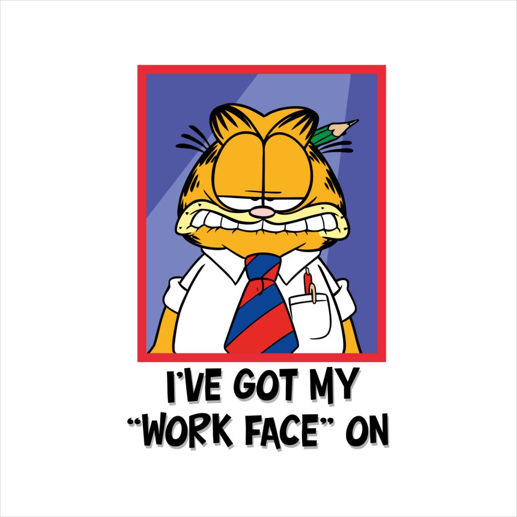 Garfield Got My Work Face On Women's Hooded Sweatshirt-ALL + EVERY