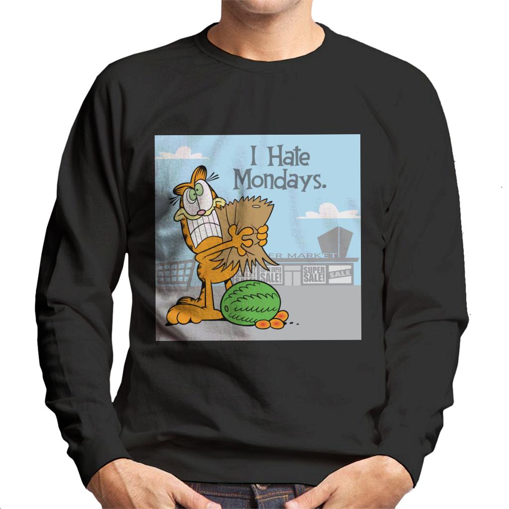 Garfield Grocery Shopping Hate Mondays Men's Sweatshirt-ALL + EVERY