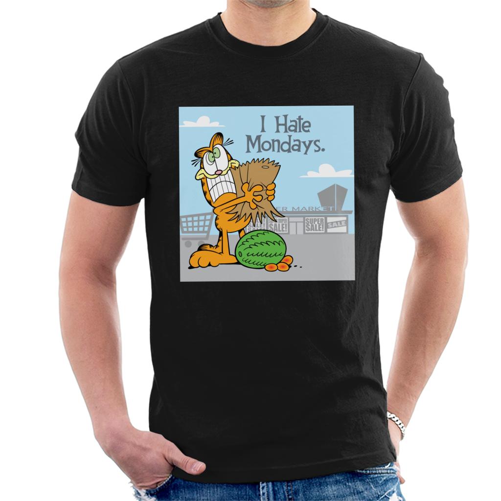 Garfield Grocery Shopping Hate Mondays Men's T-Shirt-ALL + EVERY