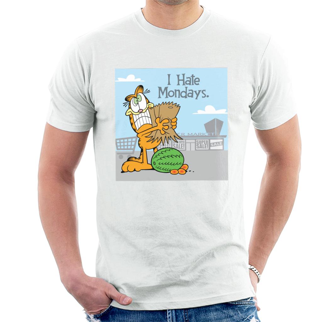 Garfield Grocery Shopping Hate Mondays Men's T-Shirt-ALL + EVERY