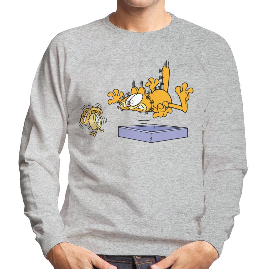 Garfield Alarm Clock Wake Up Men's Sweatshirt-ALL + EVERY