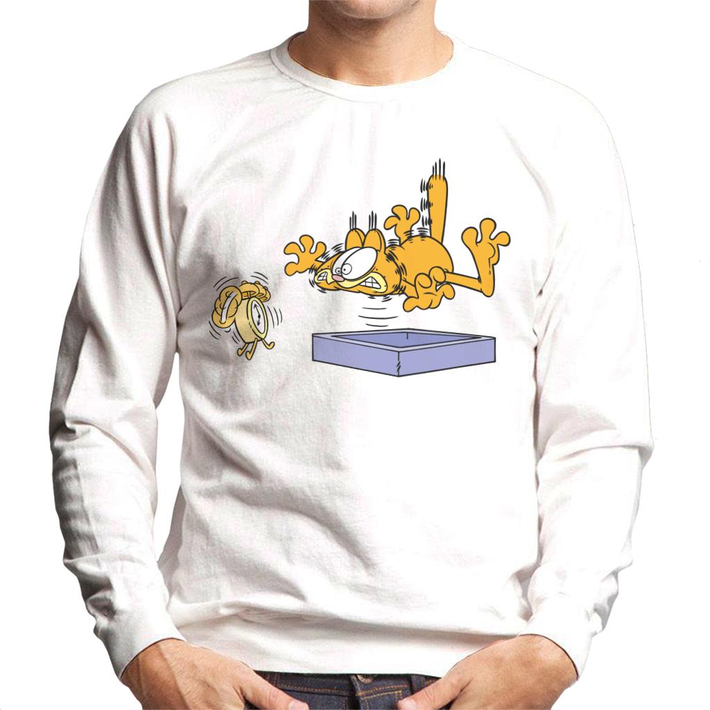 Garfield Alarm Clock Wake Up Men's Sweatshirt-ALL + EVERY
