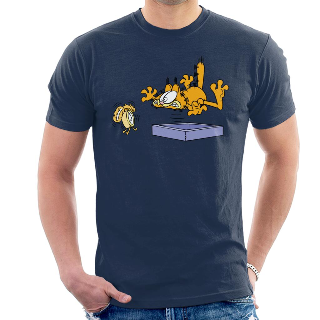 Garfield Alarm Clock Wake Up Men's T-Shirt-ALL + EVERY