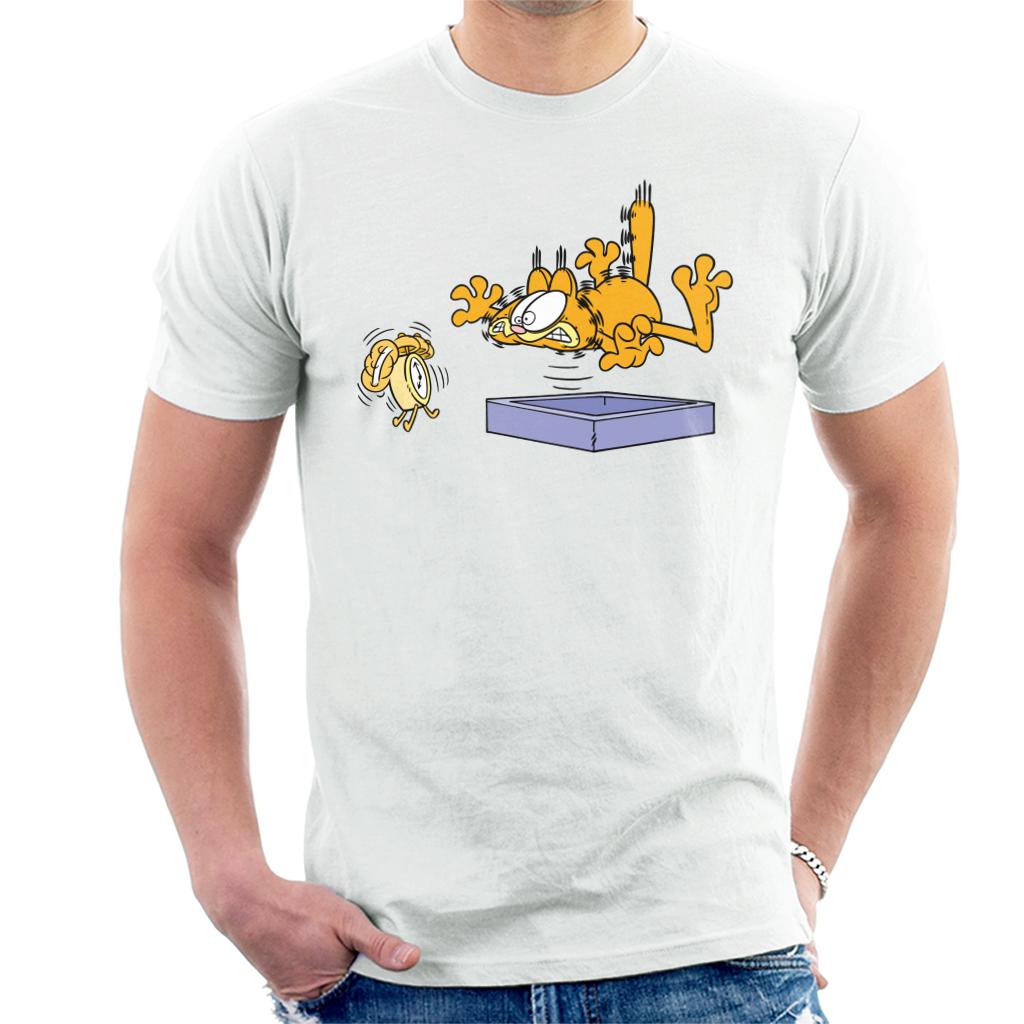 Garfield Alarm Clock Wake Up Men's T-Shirt-ALL + EVERY