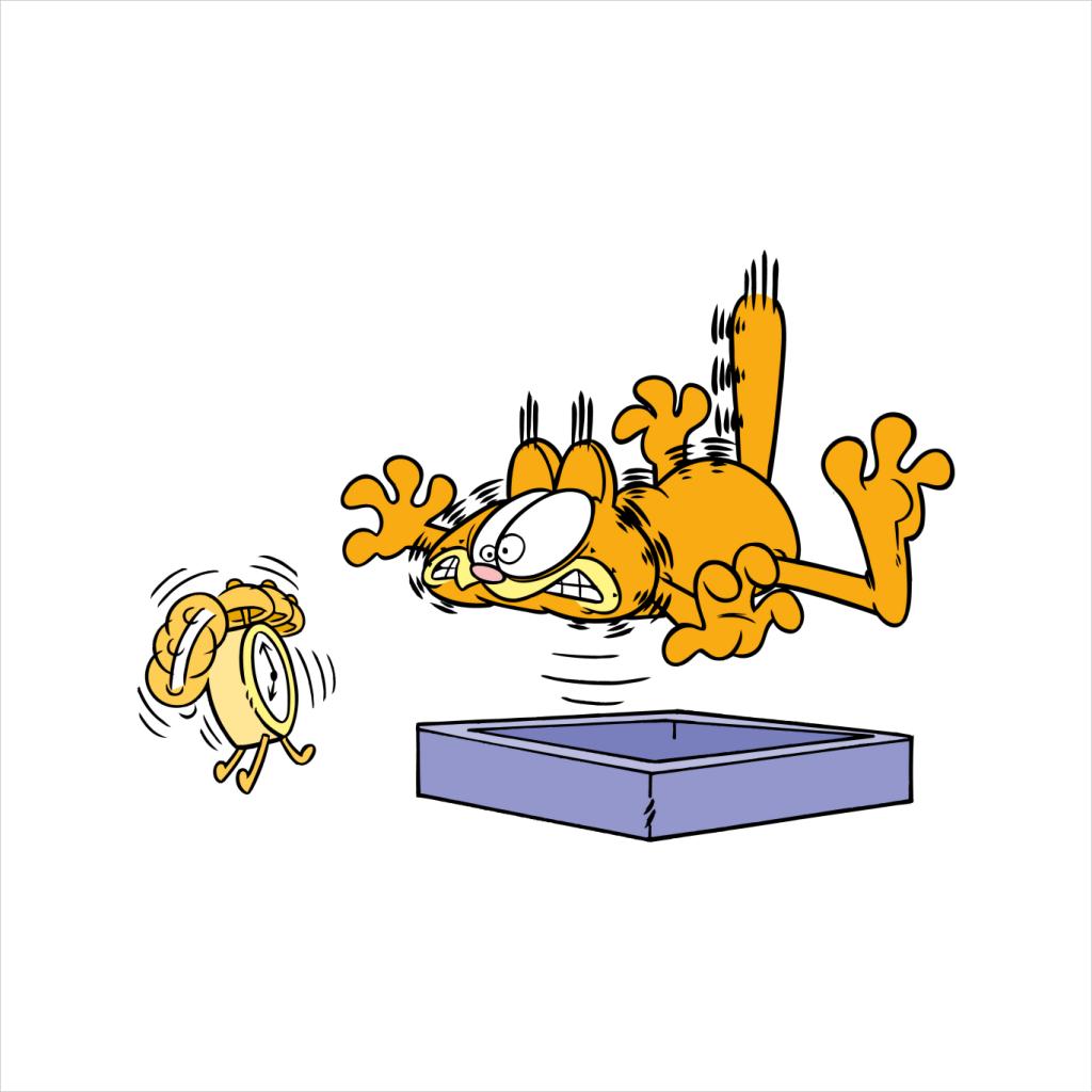 Garfield Alarm Clock Wake Up Kid's Hooded Sweatshirt-ALL + EVERY