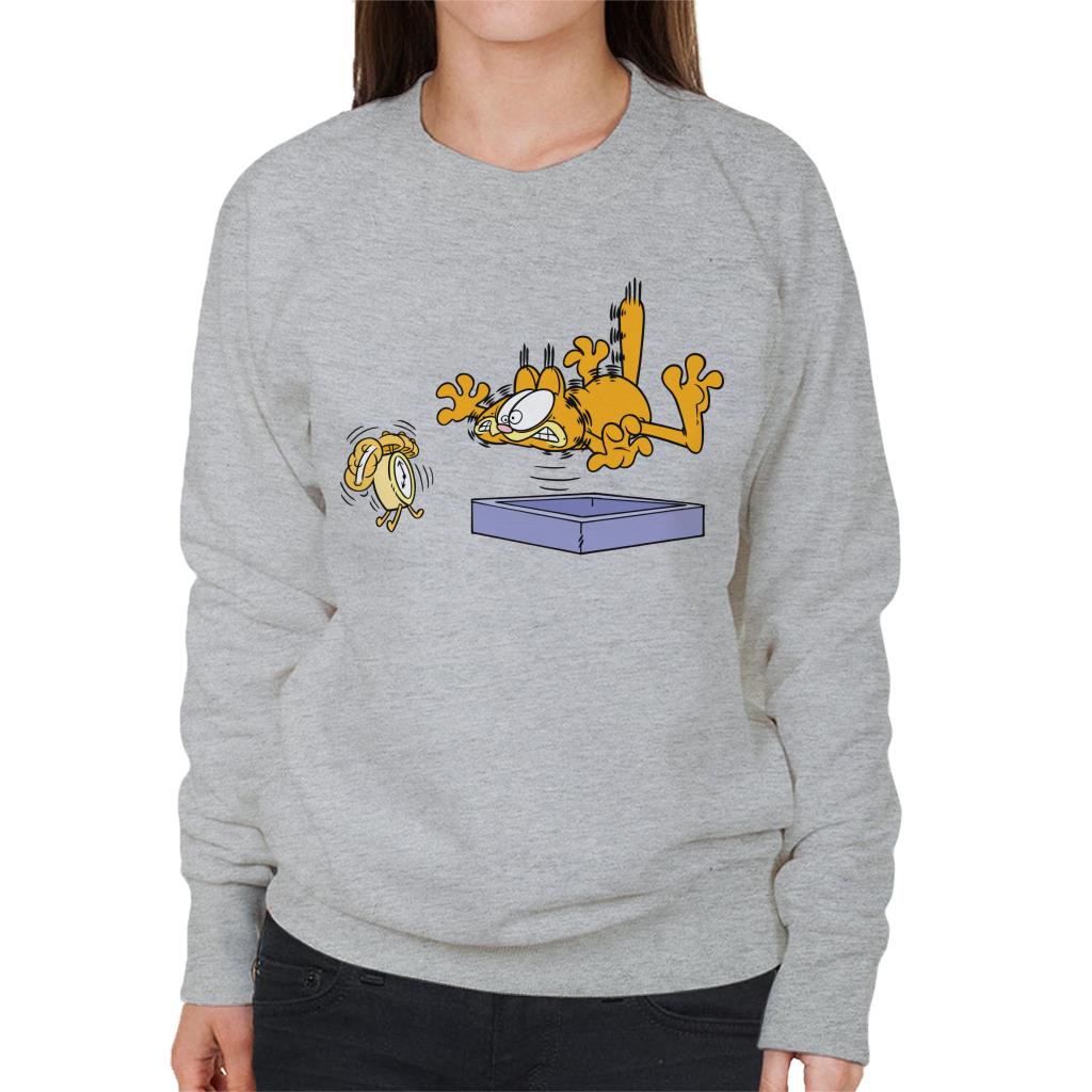 Garfield Alarm Clock Wake Up Women's Sweatshirt-ALL + EVERY