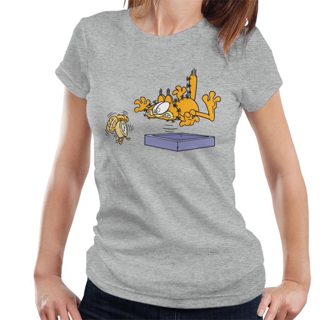 Garfield Alarm Clock Wake Up Women's T-Shirt-ALL + EVERY