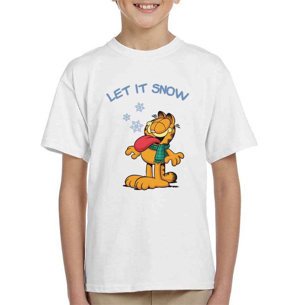 Garfield Let It Snow Christmas Kid's T-Shirt-ALL + EVERY