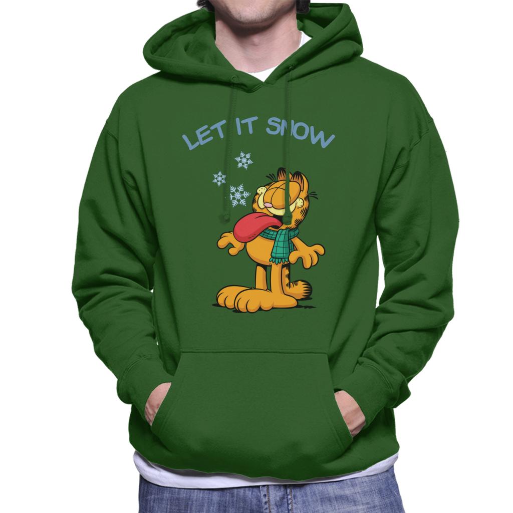 Garfield Let It Snow Christmas Men's Hooded Sweatshirt-ALL + EVERY
