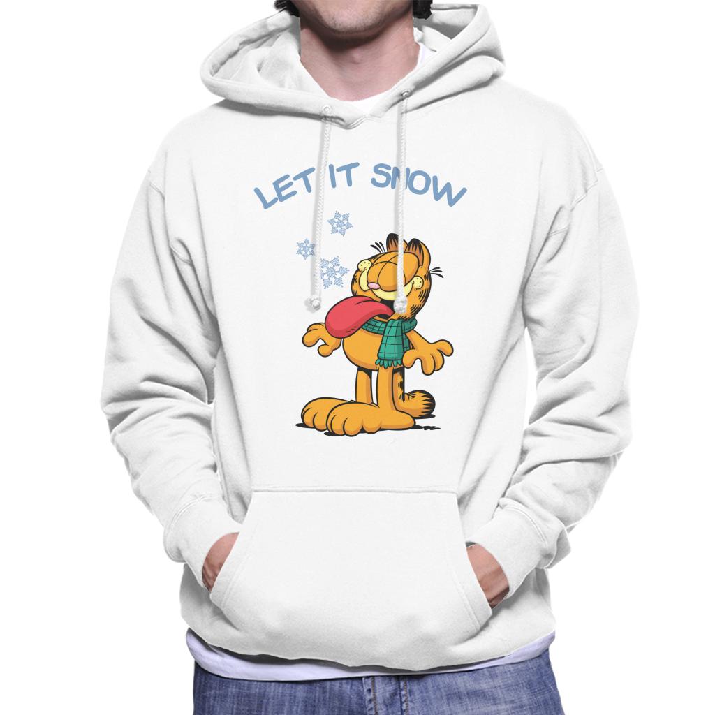 Garfield Let It Snow Christmas Men's Hooded Sweatshirt-ALL + EVERY