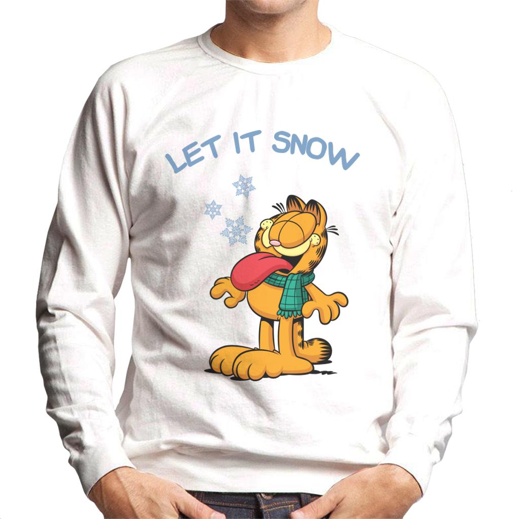 Garfield Let It Snow Christmas Men's Sweatshirt-ALL + EVERY