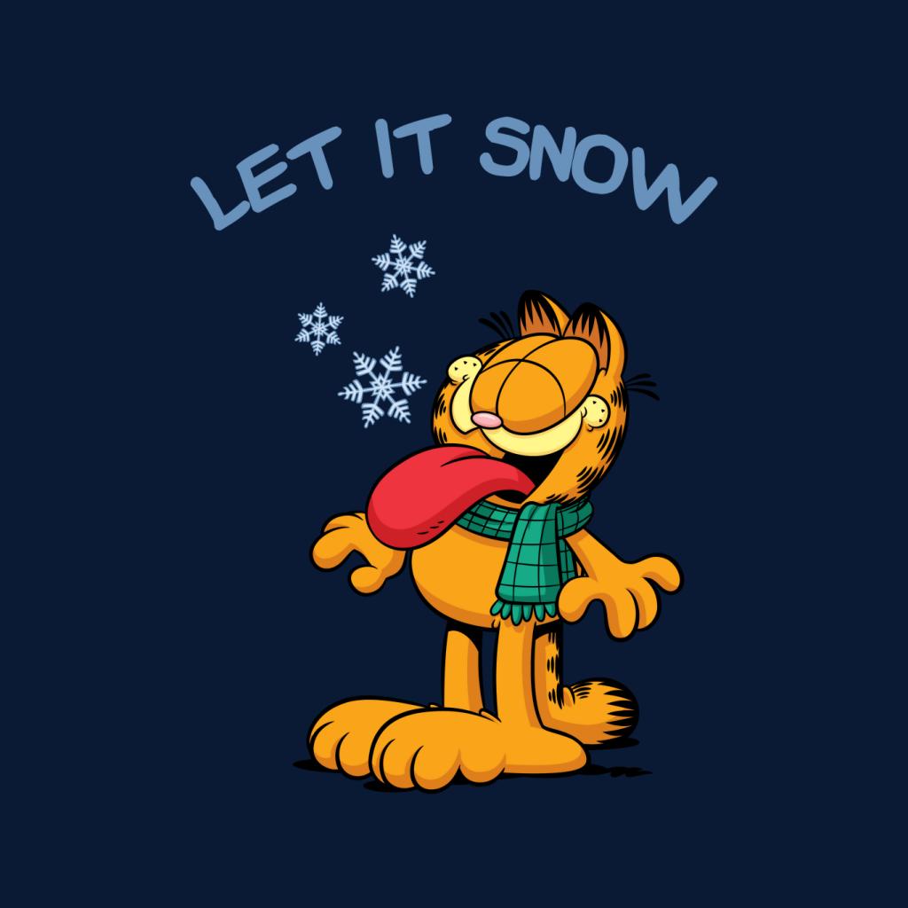 Garfield Let It Snow Christmas Men's Hooded Sweatshirt-ALL + EVERY