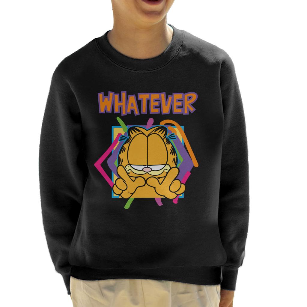 Garfield W Whatever Kid's Sweatshirt-ALL + EVERY