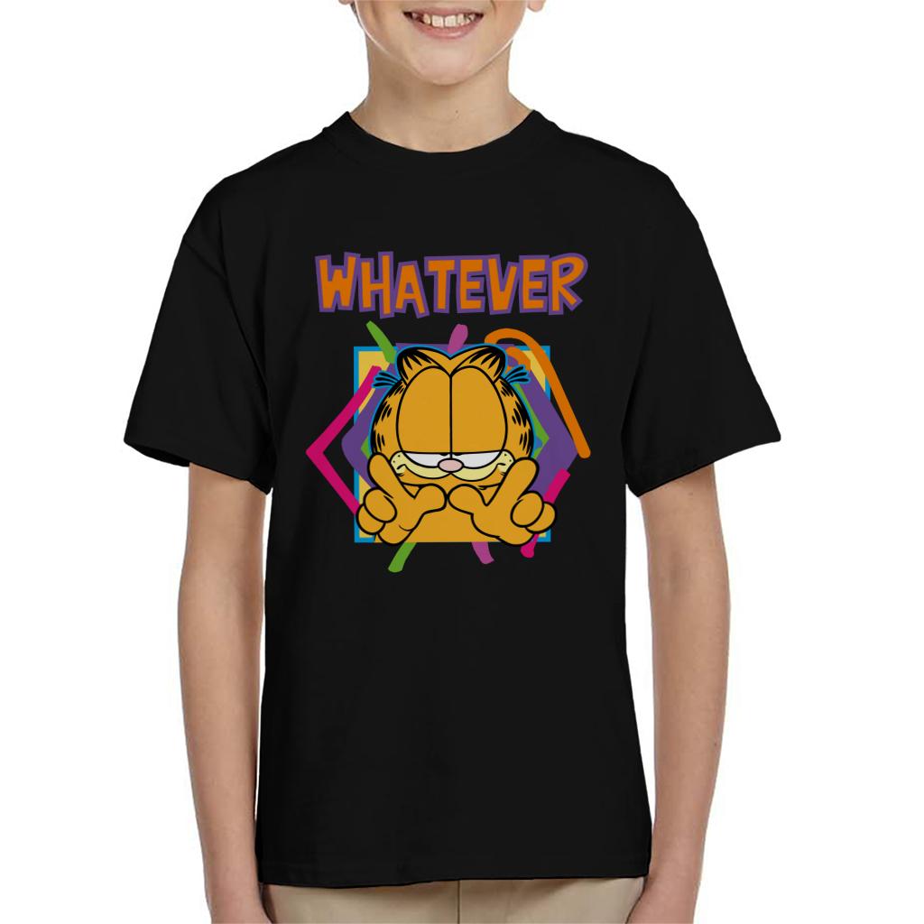 Garfield W Whatever Kid's T-Shirt-ALL + EVERY