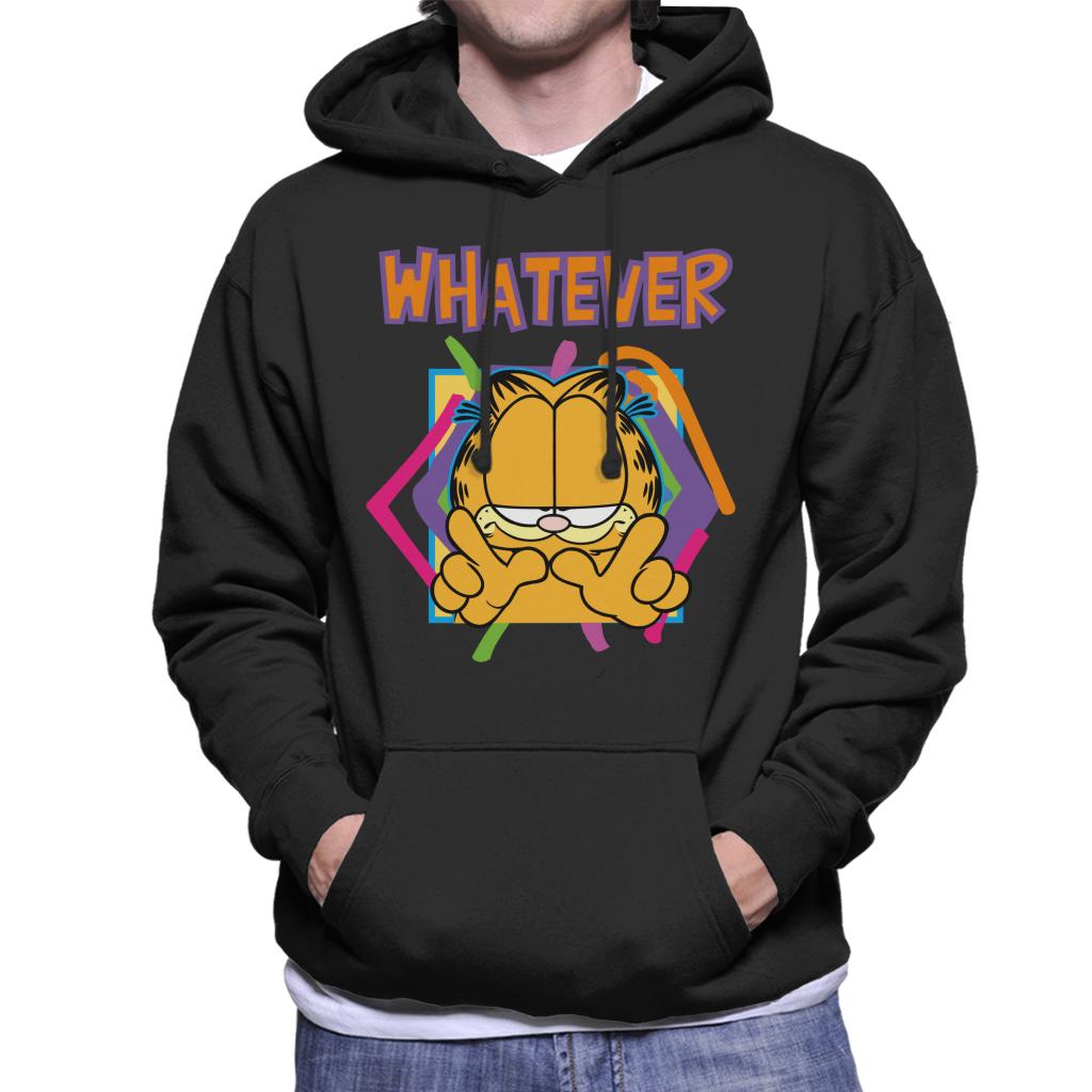 Garfield W Whatever Men's Hooded Sweatshirt-ALL + EVERY