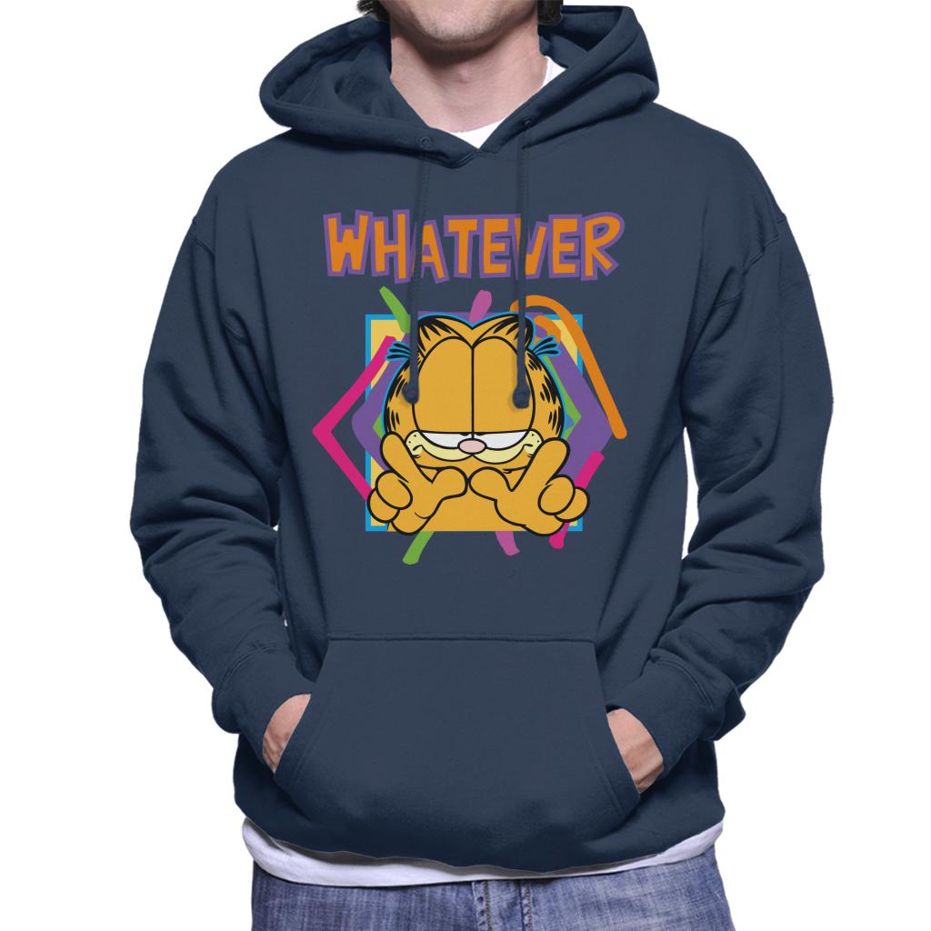Garfield W Whatever Men's Hooded Sweatshirt-ALL + EVERY