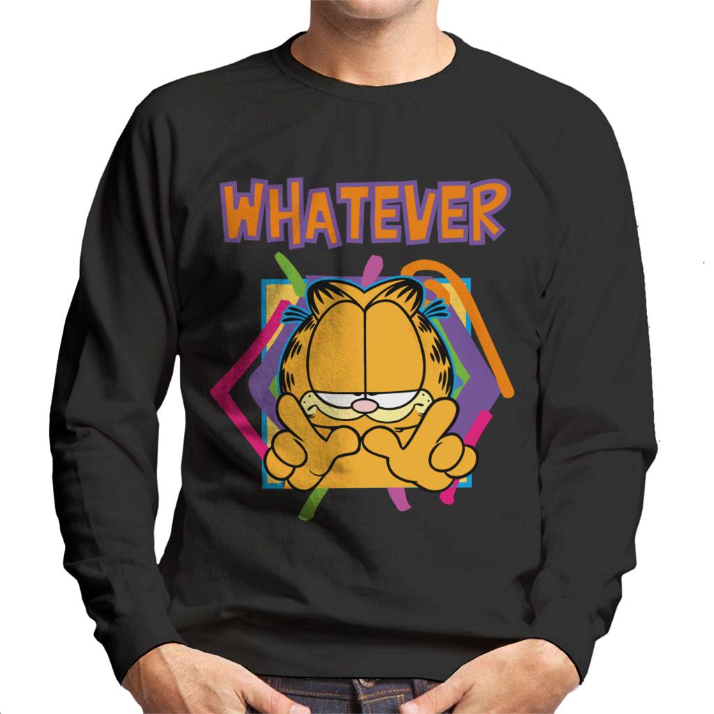 Garfield W Whatever Men's Sweatshirt-ALL + EVERY