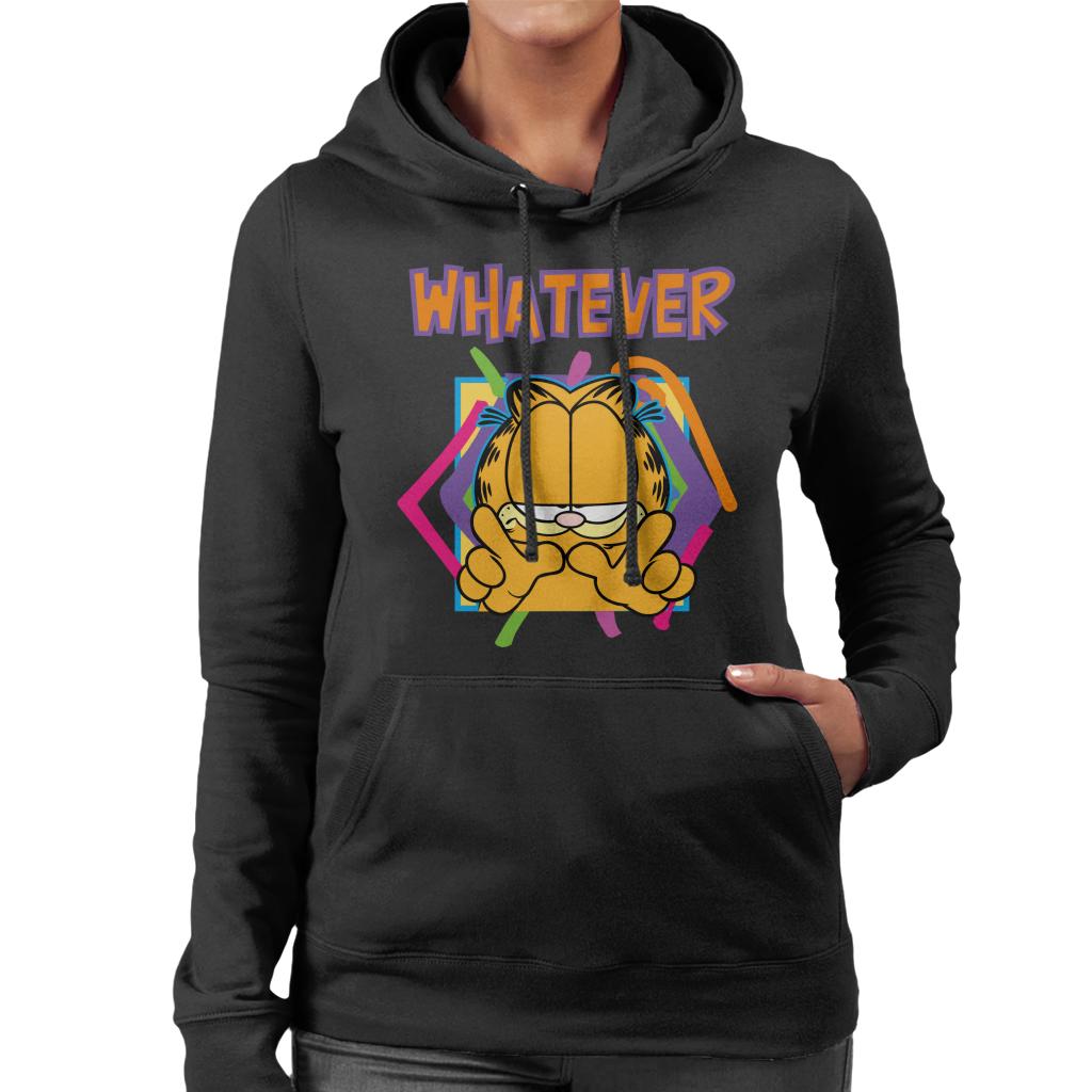 Garfield W Whatever Women's Hooded Sweatshirt-ALL + EVERY