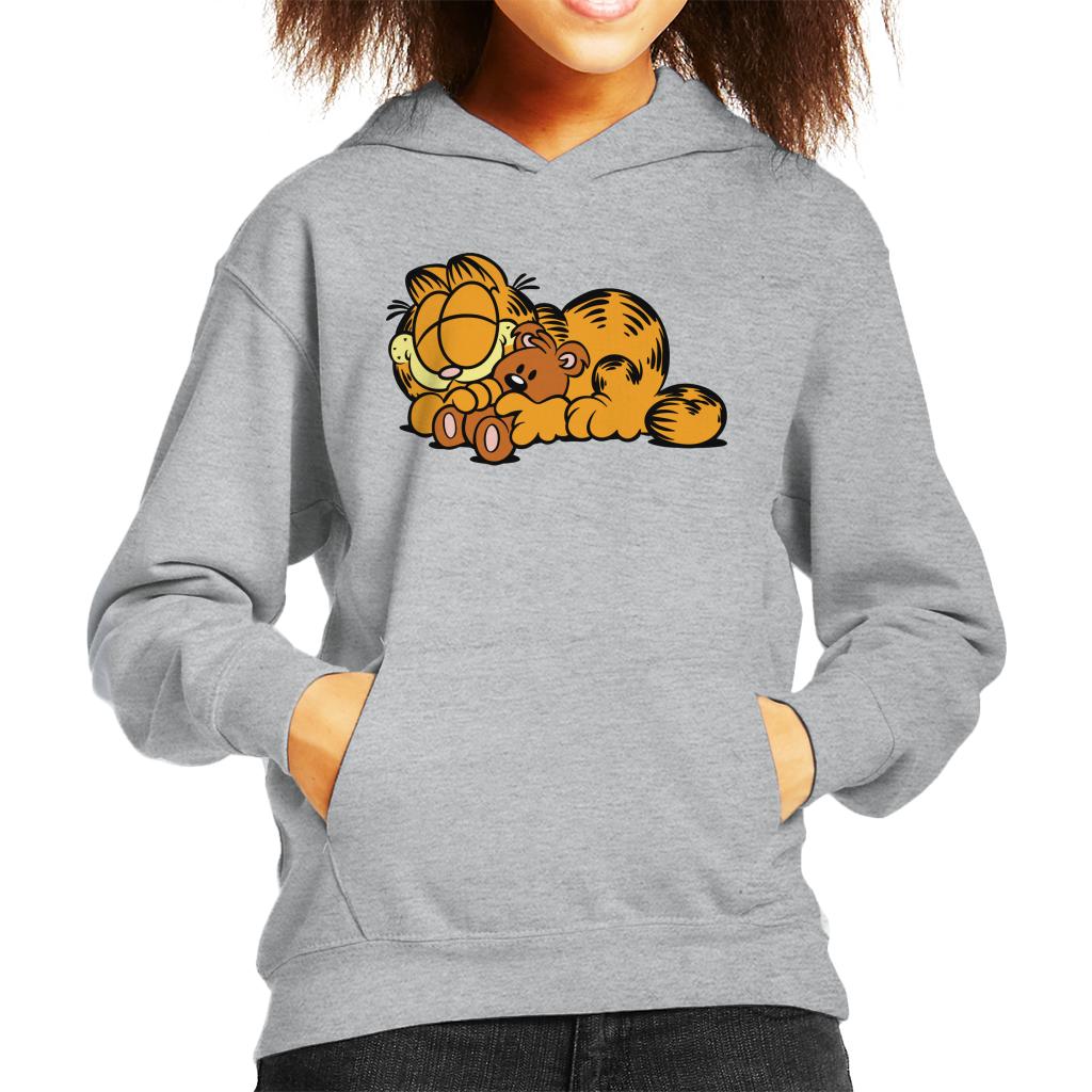 Garfield Pooky Cuddle Kid's Hooded Sweatshirt-ALL + EVERY