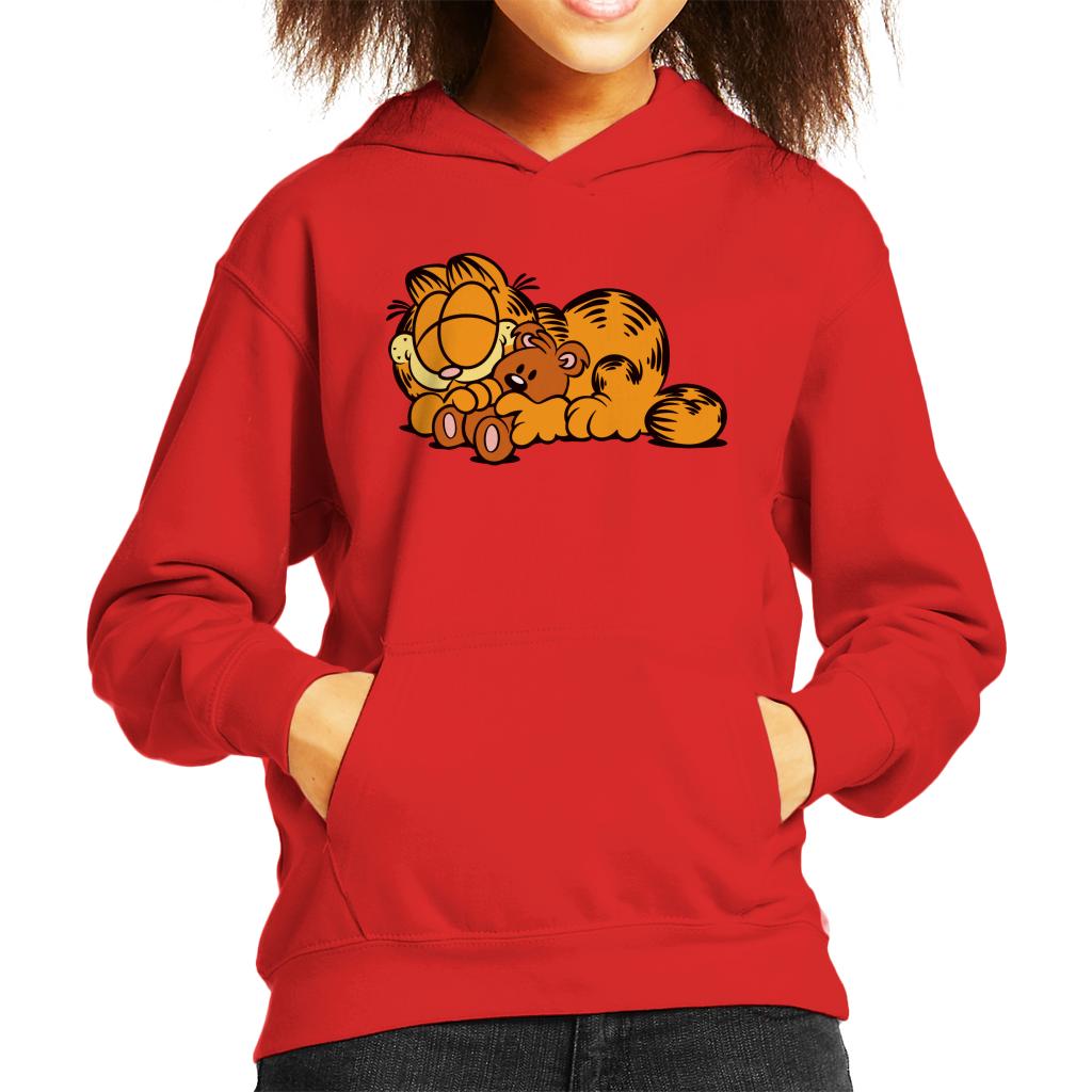 Garfield Pooky Cuddle Kid's Hooded Sweatshirt-ALL + EVERY