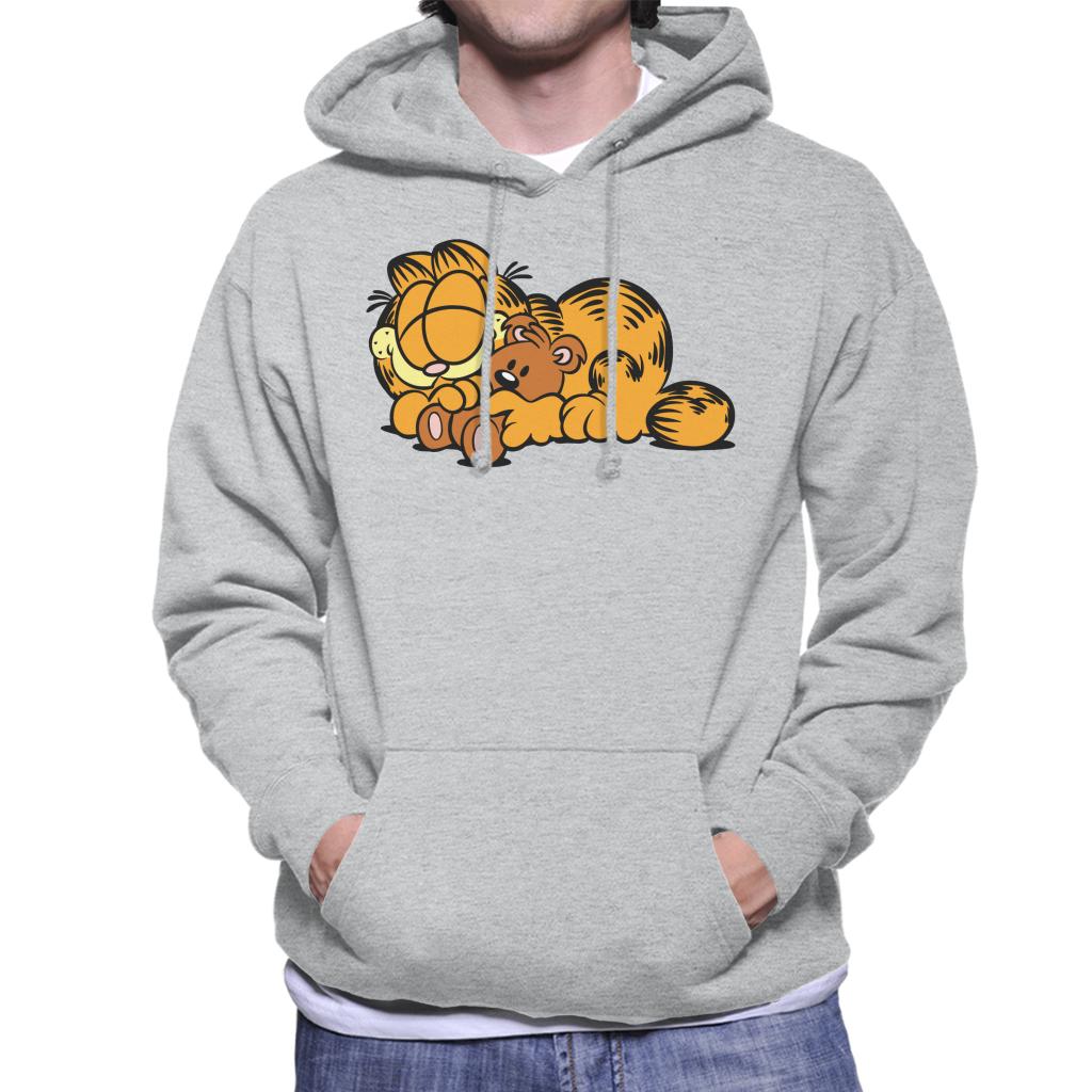 Garfield Pooky Cuddle Men's Hooded Sweatshirt-ALL + EVERY