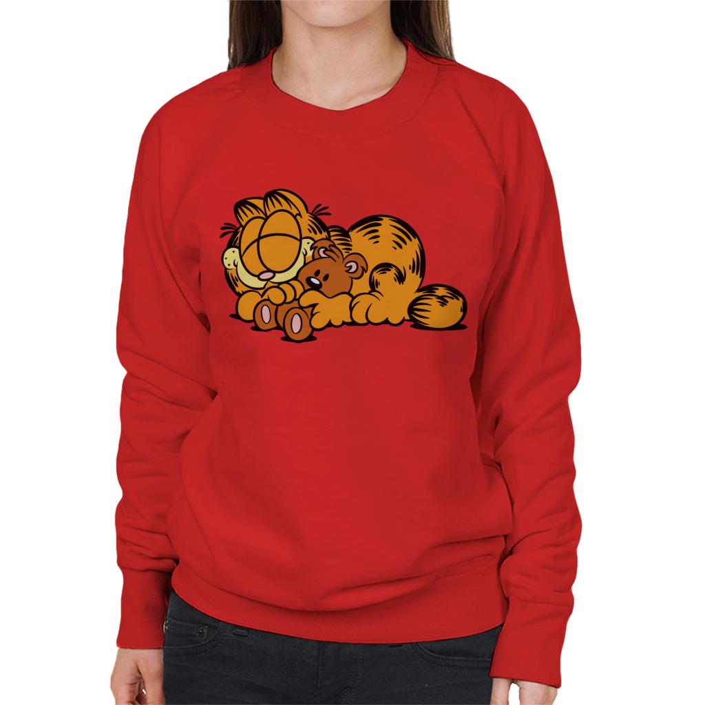 Garfield Pooky Cuddle Women's Sweatshirt-ALL + EVERY