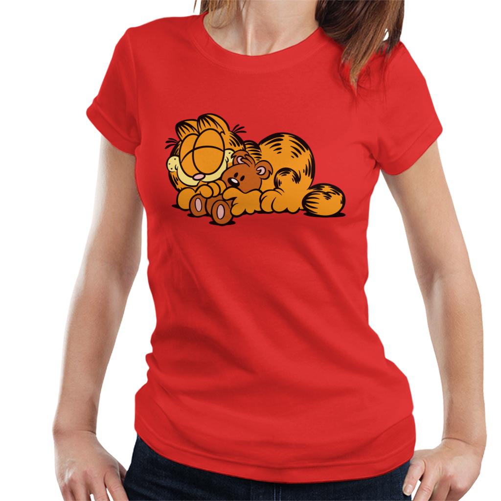 Garfield Pooky Cuddle Women's T-Shirt-ALL + EVERY