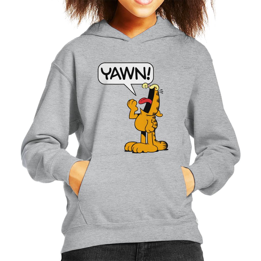 Garfield YAWN Kid's Hooded Sweatshirt-ALL + EVERY