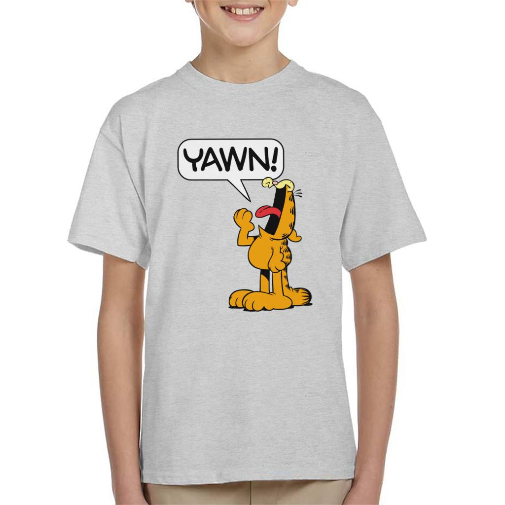 Garfield YAWN Kid's T-Shirt-ALL + EVERY