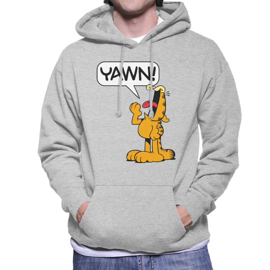 Garfield YAWN Men's Hooded Sweatshirt-ALL + EVERY