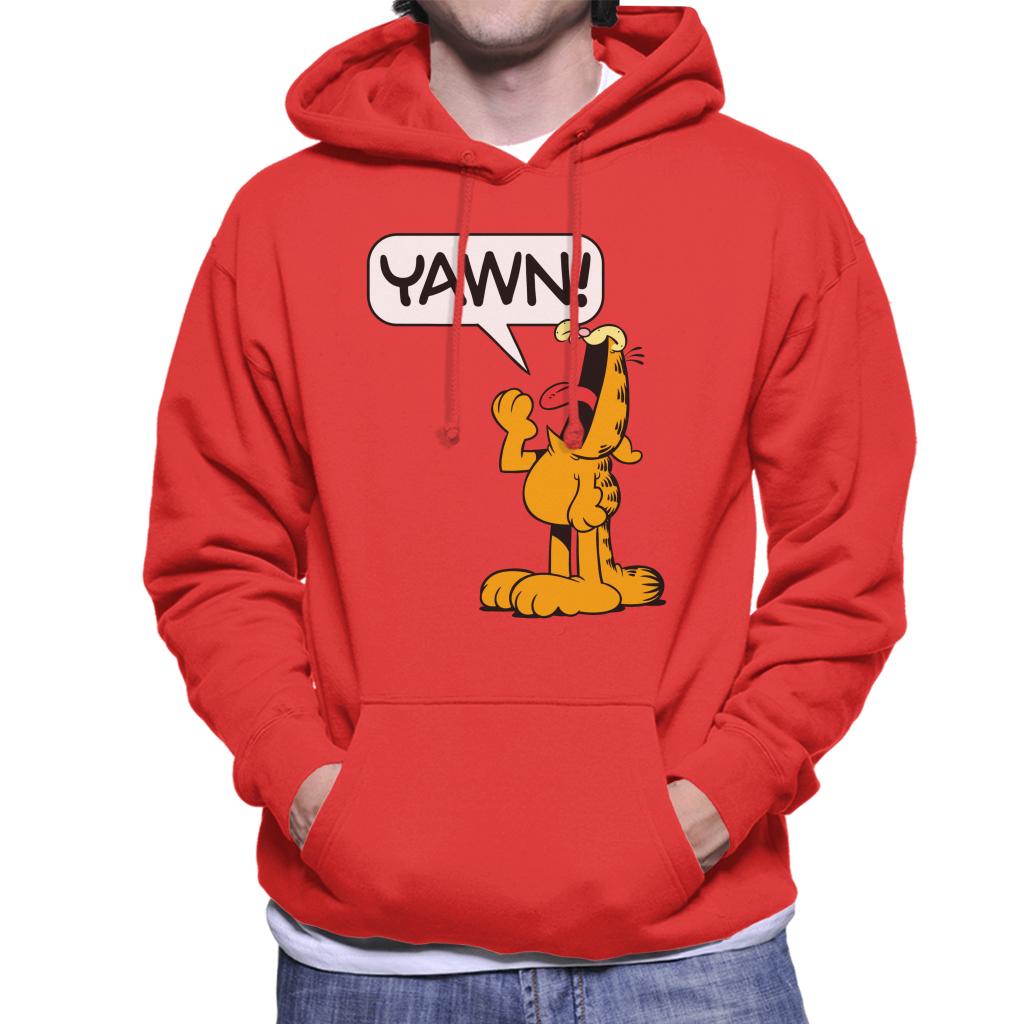 Garfield YAWN Men's Hooded Sweatshirt-ALL + EVERY