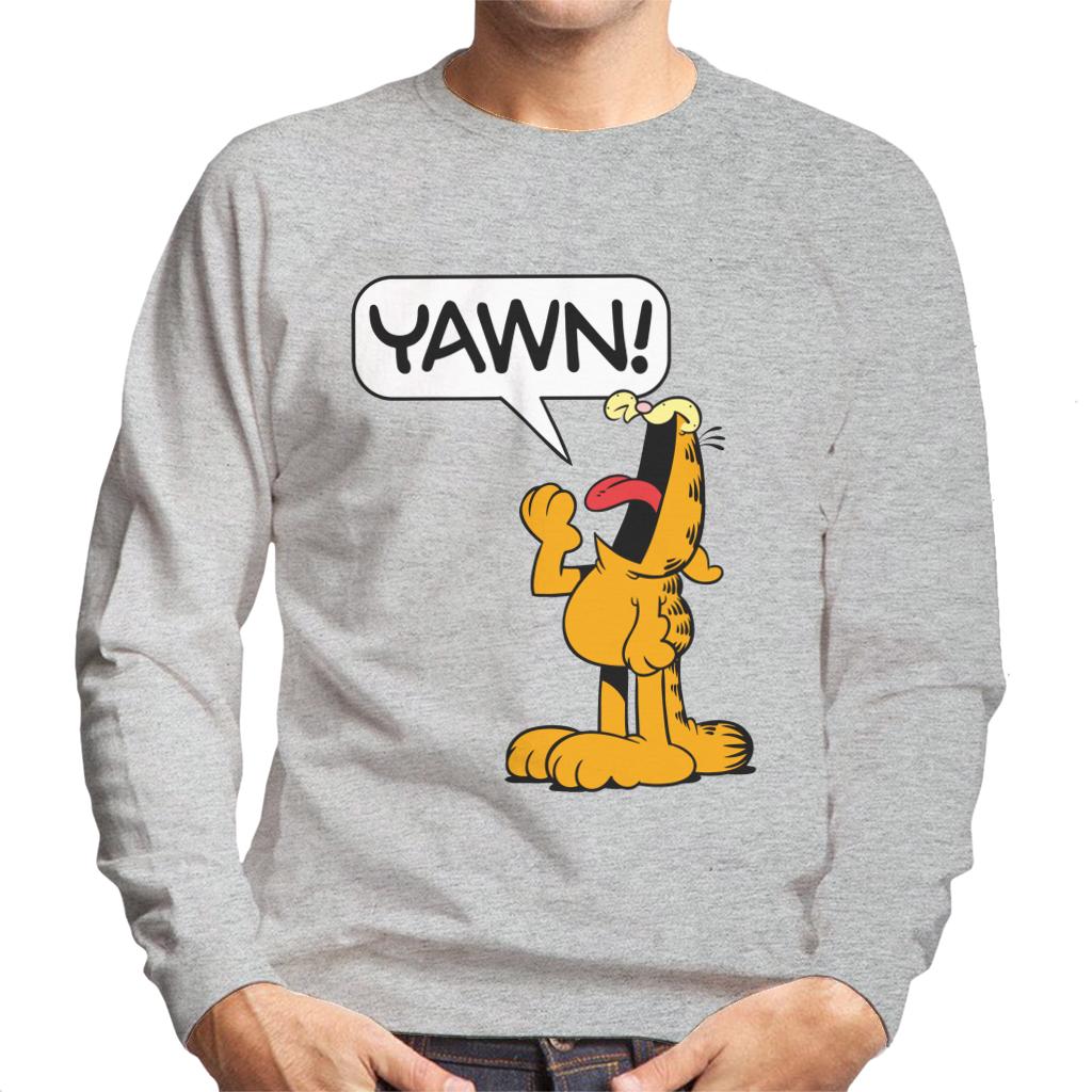 Garfield YAWN Men's Sweatshirt-ALL + EVERY