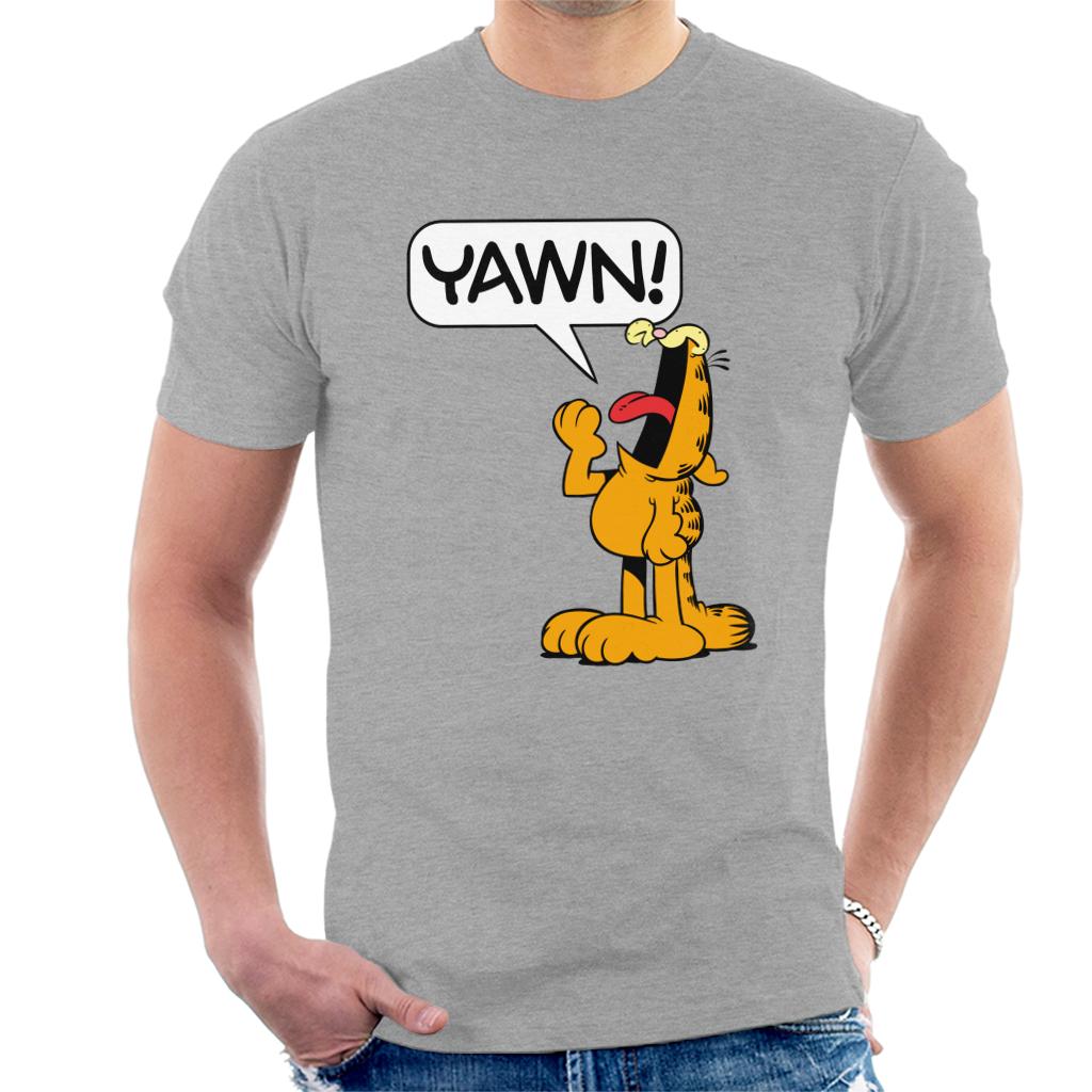 Garfield YAWN Men's T-Shirt-ALL + EVERY