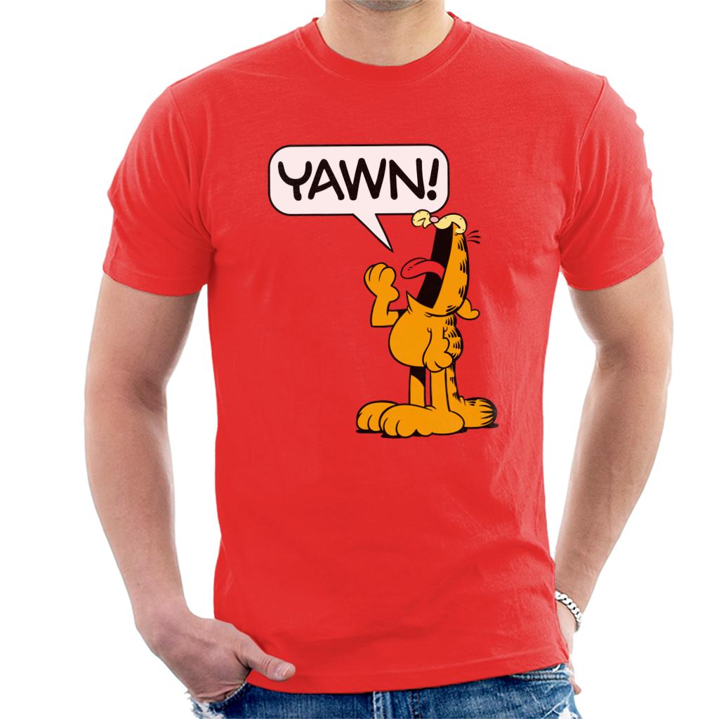 Garfield YAWN Men's T-Shirt-ALL + EVERY