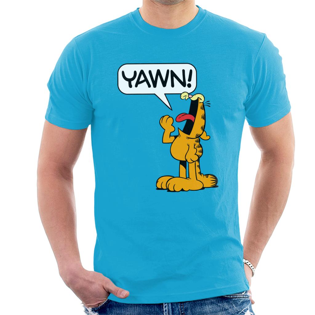 Garfield YAWN Men's T-Shirt-ALL + EVERY