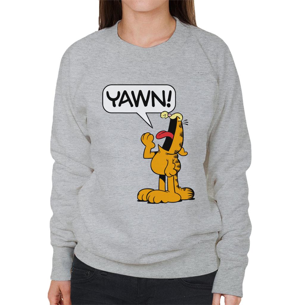 Garfield YAWN Women's Sweatshirt-ALL + EVERY