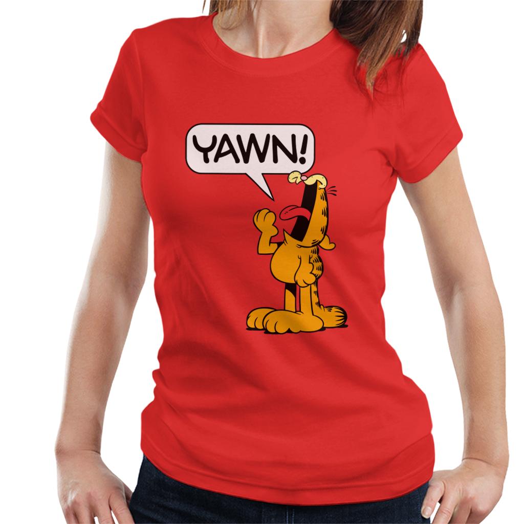 Garfield YAWN Women's T-Shirt-ALL + EVERY