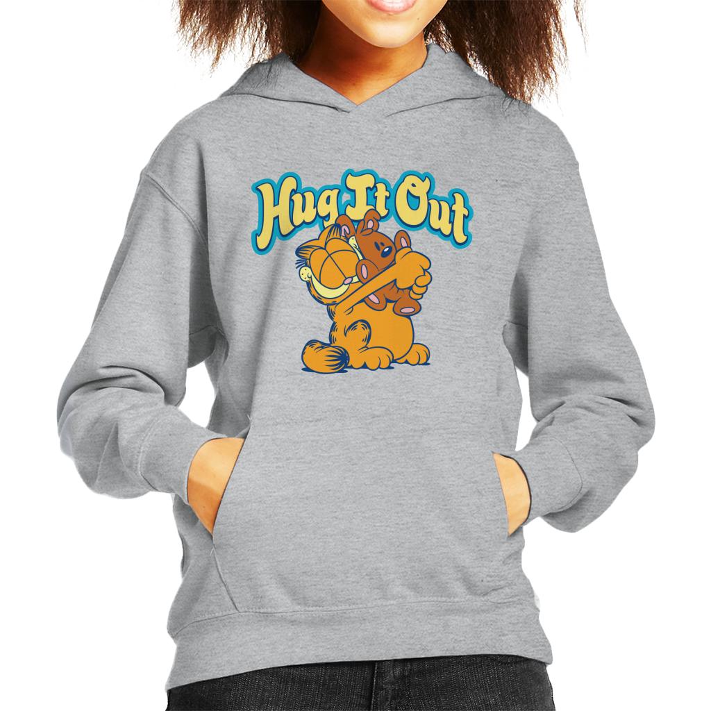 Garfield Hug It Out Pooky Kid's Hooded Sweatshirt-ALL + EVERY