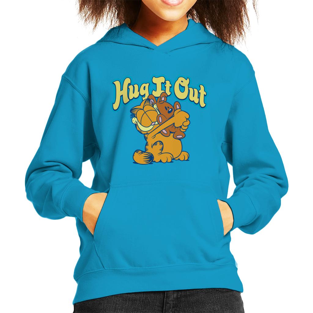 Garfield Hug It Out Pooky Kid's Hooded Sweatshirt-ALL + EVERY