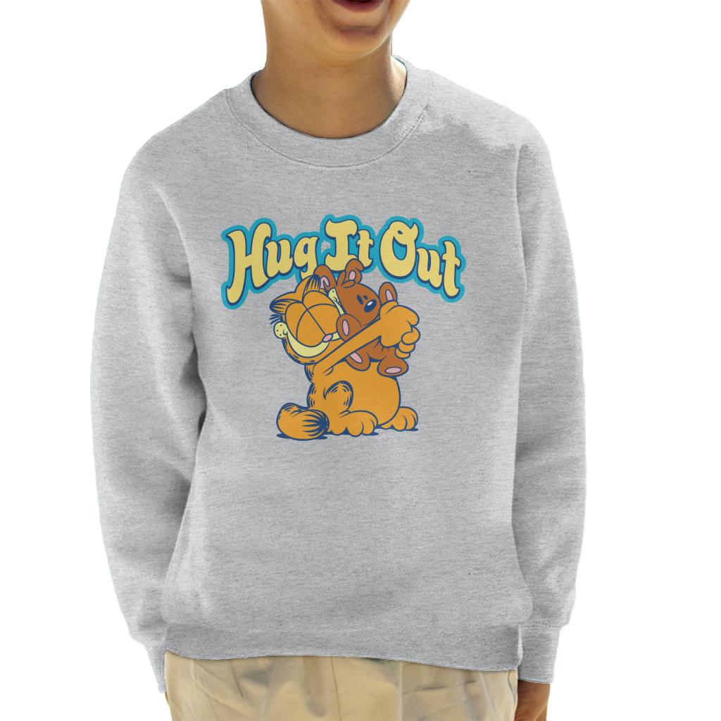 Garfield Hug It Out Pooky Kid's Sweatshirt-ALL + EVERY