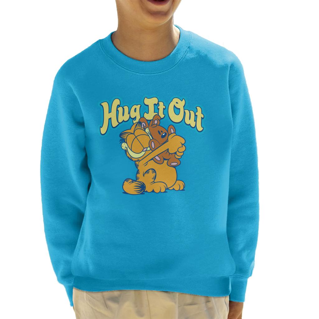 Garfield Hug It Out Pooky Kid's Sweatshirt-ALL + EVERY