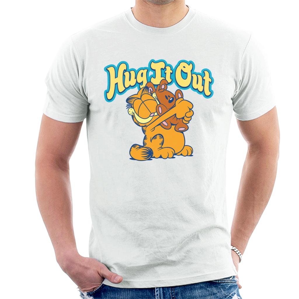 Garfield Hug It Out Pooky Men's T-Shirt-ALL + EVERY